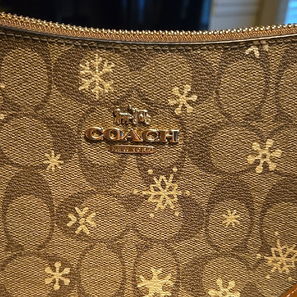 Coach Tan Print Crossbody Bag - Picture 2 of 8